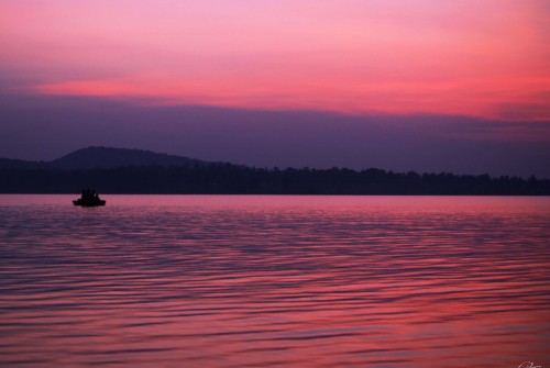 Boat ride at Sunset